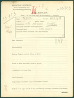Applicant: Berl, Marjem; born 12.6.1903 in Łódź (Poland); married.