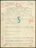 Applicant: Balbierer Goldmann, Chaim; born 13.8.1889 in Rymanów (Poland); married.