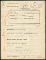 Applicant: Bamaschek, Irene; born 29.4.1900 in Vienna (Austria); divorced.