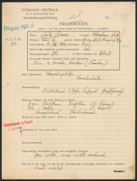 Applicant: Bass, Abraham Fritz; born 19.8.1917 in Vienna (Austria); single.