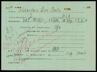 Applicant: Barta, Alexander Israel; born 1.7.1877 in Bánfalu; married.
