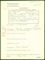 Applicant: Bergrad, Judel; born 2.5.1898 in Warsaw (Poland); married.