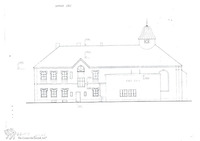 Photograph of: Synagogue in Rakovník : Measured drawings.