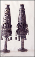 Photograph of: Torah finials, Libya.