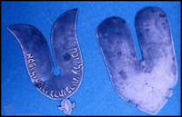 Photograph of: Circumcision shield.