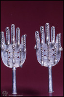 Photograph of: Torah finials.