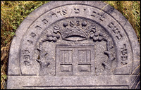 Photograph of: Unidentified jewish tombstones in Poland.