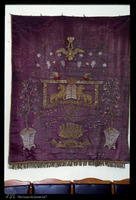 Photograph of: Parokhet (Torah Ark Curtain), Moldavia, 1900-1925.