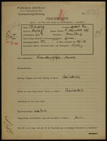 Applicant: Birnberg, Markus Isr; born 3.10.1903 in Graudenz; divorced.
