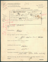 Applicant: Bauernfreund, Isak; born 11.11.1869 in Tarnów; widowed.