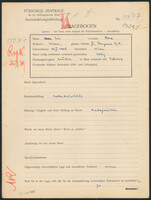 Applicant: Eis, Rosa; born 10.5.1905 in Vienna (Austria); single.