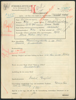 Applicant: Eisenmayer, Josef; born 27.8.1905 in Dorna-watra (Romania); married.