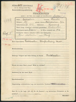 Applicant: Eisenstein, Arnold; born 23.3.1892 in L'viv (Ukraine); married.