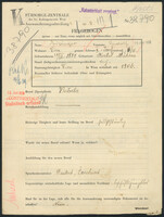 Applicant: Eisinger, Rudolf; born 28.4.1881 in Podivin (Czech Republic); married.
