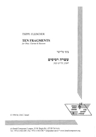 Ten Fragments for Oboe, Clarinet and Bassoon (manuscript).