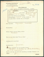 Applicant: Elster, Israel; born 8.4.1885 in Krakowiec; married.