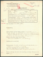 Applicant: Elsner, Otto; born 7.1.1885 in Zabrzeg (Poland); married.
