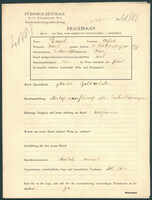 Applicant: Engel, Alfred; born 2.3.1875 in Vienna (Austria); married.