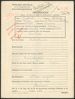 Applicant: Deutsch, Marie; born 1.2.1908 in Gmünd (Lower Austria, Austria); single.