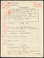 Applicant: Didner, Samuel; born 10.11.1905 in Przeworsk (Poland); single.