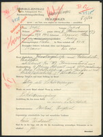 Applicant: Dodel, Jakob; born 23.6.1912 in Toporow (Ukraine); single.