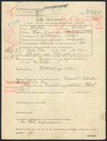 Applicant: Dörfler, Michel; born 2.7.1909 in Tluste (Ukraine); married.