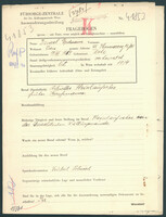 Applicant: Erdmann, Israel; born 17.7.1869 in Belz; married.