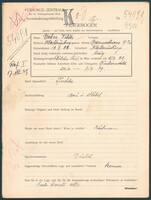 Applicant: Erber, Viktor; born 13.10.1882 in Klosterneuburg (Austria); single.