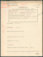 Applicant: Blumenberg, Sam Chaim; born 19.10.1918 in Jarosław (Poland); single.