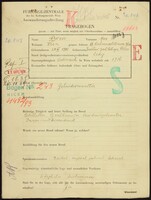 Applicant: Bress, Max; born 20.4.1901 in Zawałow (Ukraine); single.