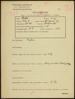 Applicant: Brettler, Adolf; born 8.3.1888 in Bodnariv (Ukraine) married.