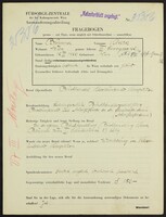Applicant: Brunner, Klara; born 12.3.1900 in Vienna (Austria); single.