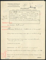Applicant: Falik, Leiser; born 6.11.1887 in Brzeźany; married.