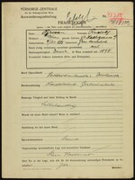 Applicant: Brosan, Rudolf; born 9.12.1888 in Velké Meziříčí (Czech Republic); married.