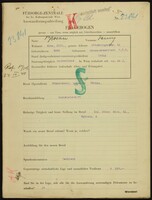Applicant: Brosan, Richard; born 11.9.1898 in Velké Meziříčí (Czech Republic); married.