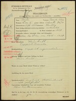 Applicant: Brucker, Franziska Valerie; born 21.12.1888 in Hamburg (Germany); married.