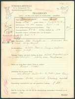 Applicant: Blumenfeld, Isidor; born 17.10.1904 in Presov (Slovakia); single.