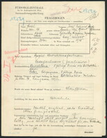 Applicant: Frosch, Josef Eduard; born 15.3.1908 in Ljubuški (Bosnia and Herzegovina); engaged.