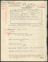 Applicant: Fleischmann, Leopold; born 25.8.1886 in Galanta (Slovakia); married.