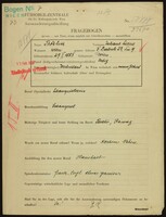 Applicant: Fröhlich, Juliane Liane; born 29.1.1885 in Vienna (Austria); single.