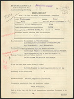 Applicant: Fleischmann, Robert; born 17.7.1911 in Vienna (Austria); single.