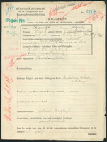 Applicant: Fraenkel, Mojzesz; born 21.11.1898 in Dukla (Poland); married.