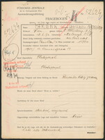 Applicant: Fränk, Ladislaus Israel; born 18.6.1892 in Malonga; married.