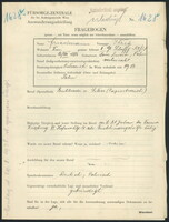 Applicant: Friedmann, Itzek; born 16.8.1886 in Nova Dwora; married.