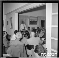 ישראל טייבר, יובל 60, קבלת פנים בבית.