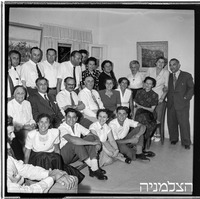 ישראל טייבר, יובל 60, קבלת פנים בבית.