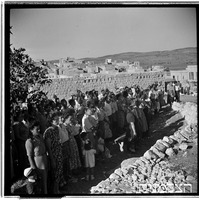 חגיגות שנה ראשונה בכרם מהרל, 1950.