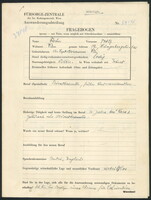 Applicant: Fischer, Fritz; born 12.9.1912 in Vienna (Austria); single.