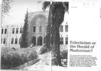Electicism or the Herald of Modernism?, by Dr. Iris Aravot, Art in Israel, Vol. 1(1988-19890 No.1.