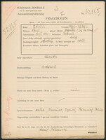 Applicant: Gross, Max-israel; born 24.7.1900 in Buchach (Ukraine); single.